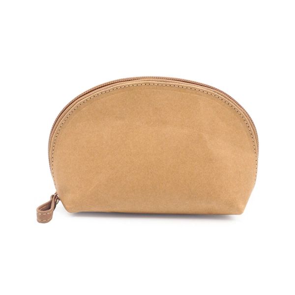 Washable Kraft Paper Cosmetic Pouch